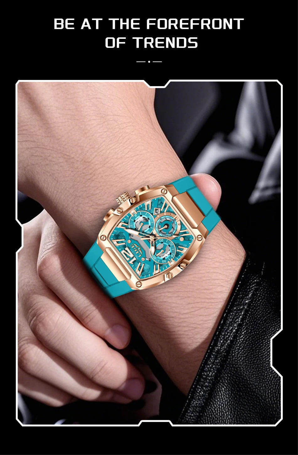 LIGE Fashion Simple Man Watch Casual Sports Military Waterproof Silicone Strap Luminous Quartz Watches for Men Chronograph Gifts