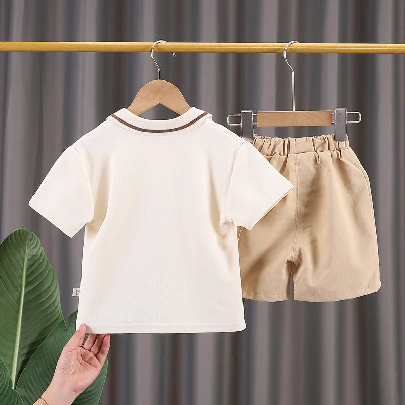 Summer Siblings Attire Fashion Baby Girls Dress Boys Clothes Short Sleeve Suit Children Girls Skirt Cotton Casual Kids Outfits