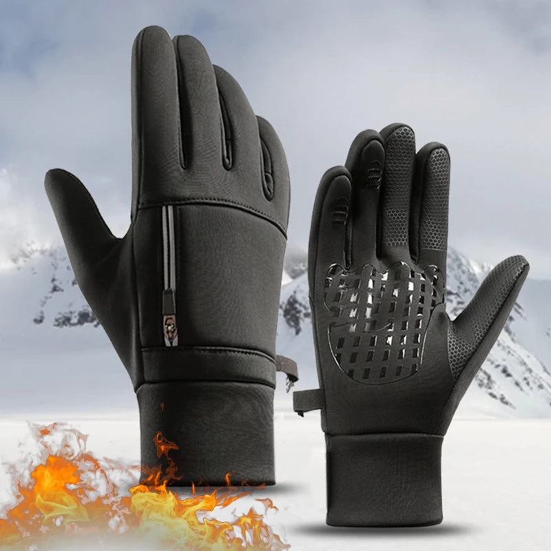 Winter Gloves for Men Women-Waterproof Thermal Glove for Cold Weather,Warm Gloves for Cycling,Snow,Touchscreen Finger BAZAARHUBO