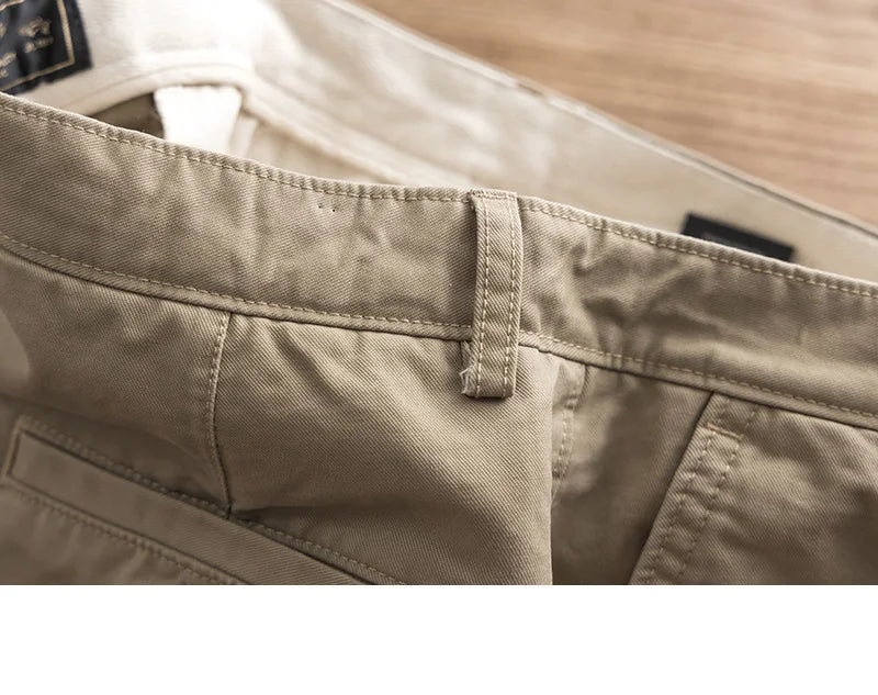 Casual Pants Men Solid Vintage Fashion Spring Autumn Harajuku Japanese Style All-match Straight Trousers New Pockets High Street