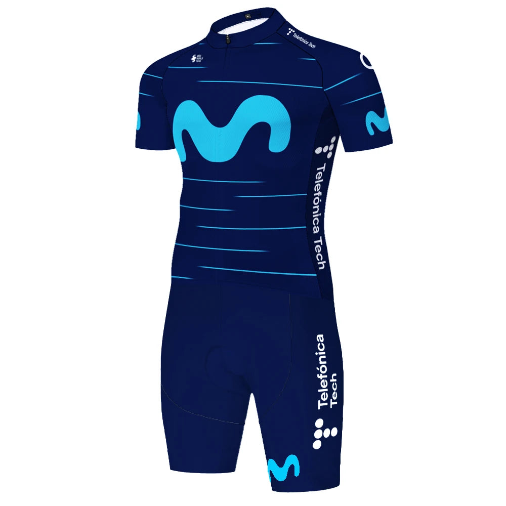 Movistar triathlon suit men Maillot Jumpsuit Road Racing Skinsuit Bike Jersey Sports Wear shorts cycling maillot cyclisme homme