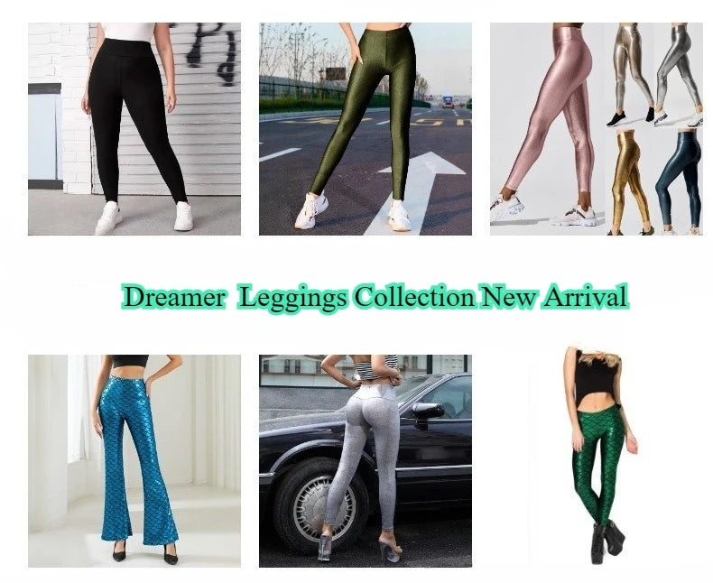 Shiny High-waisted Lustrous Leggings Sexy And Elegant High-elasticity Silver-threaded Waist Skinny Pants Autumn Glossy Pants