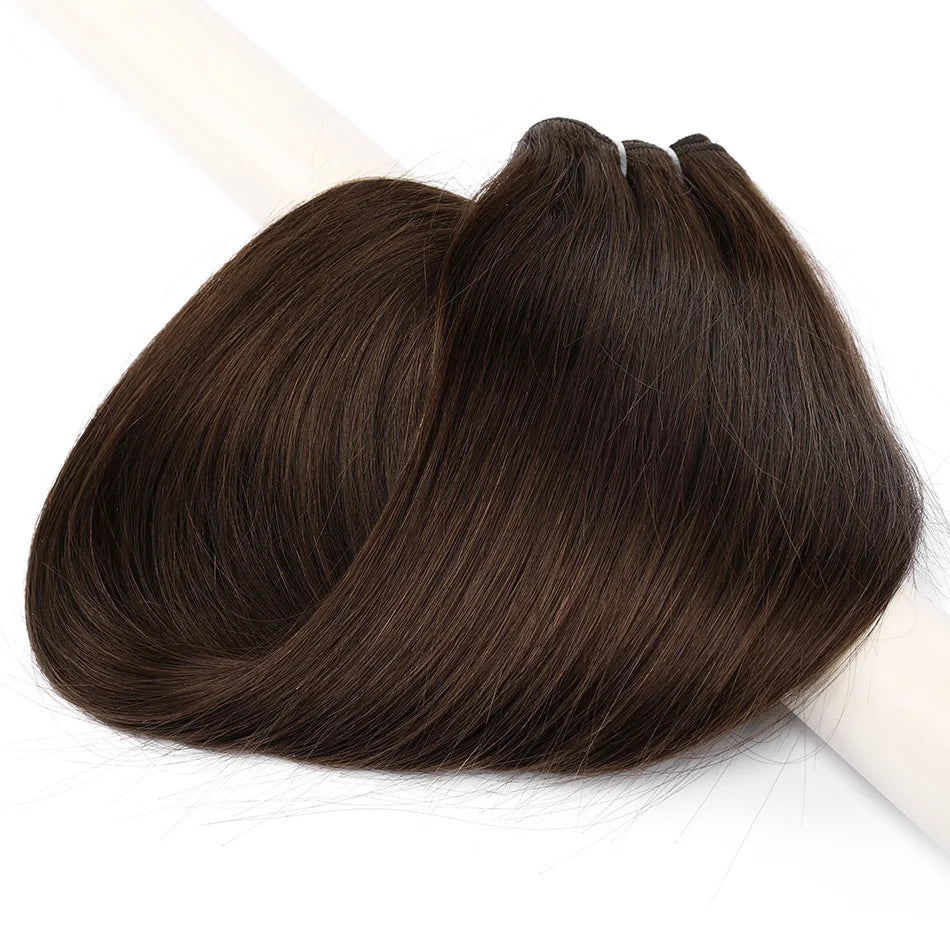 Straight Human Hair Weave Extensions Ombre Blonde Bundles Extensions 100g/Pcs 16"-28"  Straight Remy Skin Double Weft Hair