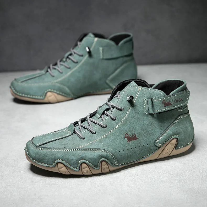 LDECK Leather Casual Shoes Sneakers for Men Fashion Outdoor Walking Loafers Shoes Comfortable Footwear Luxury Man Boots 2025 New