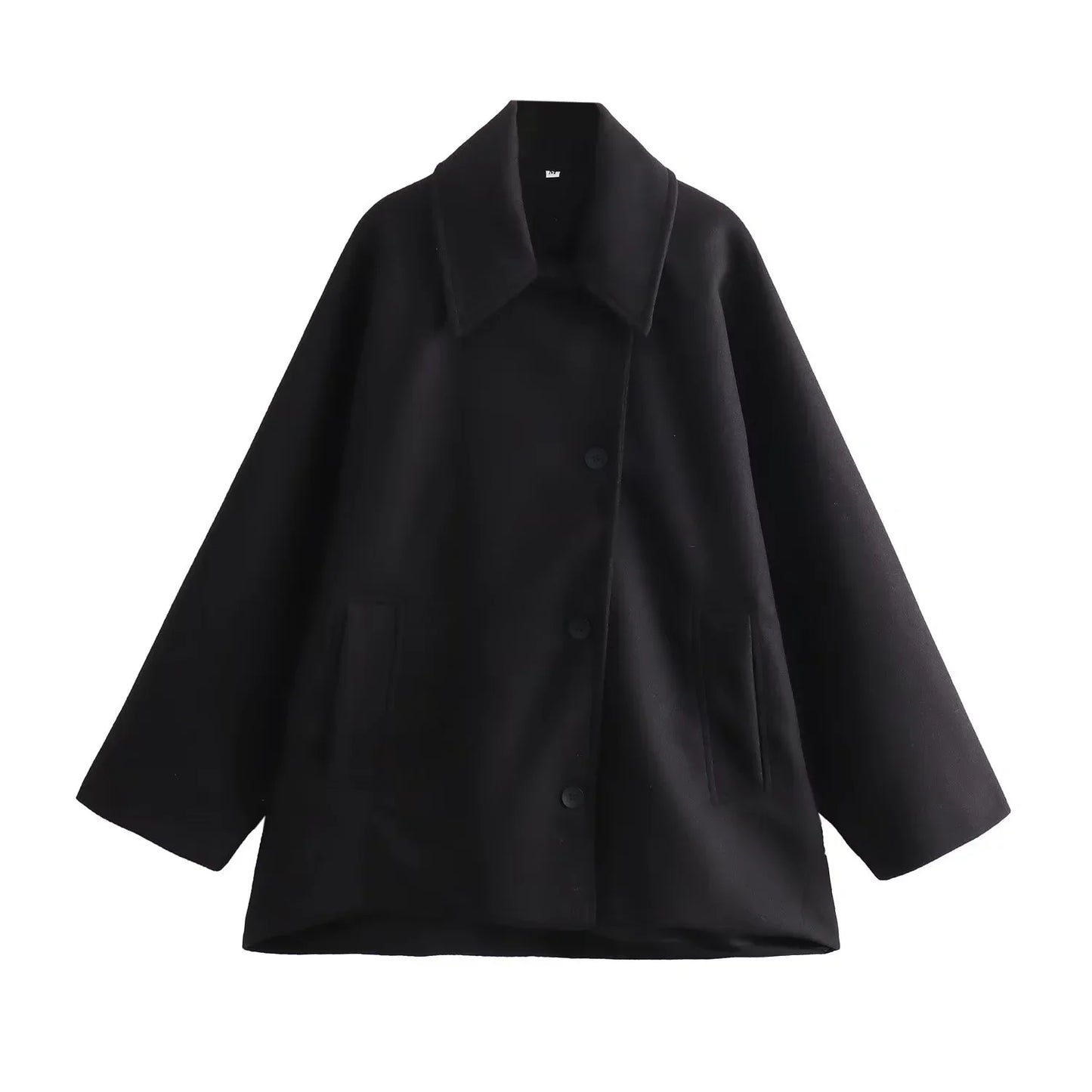 HXAO Woman Winter Coats Faux Wool Coats And Mixtures Oversized Long Coat Women Autumn Long Sleeve Solid Coats Casual Warm Parkas