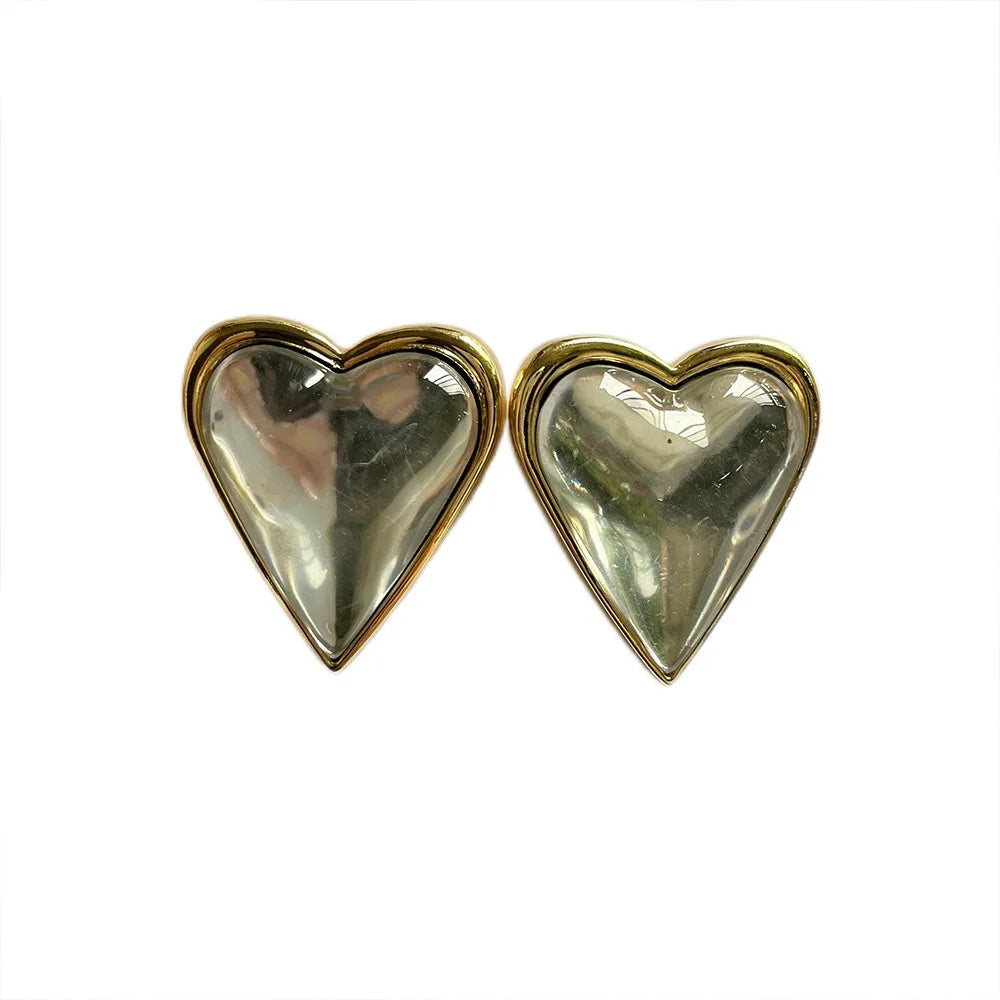 Korean-Style Summer Heart-Shaped Earrings Are Exquisite And Elegant Jewelry Accessories For Women