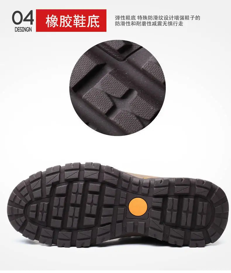 Men's Outdoor Leisure Shoes Mountaineering Fashion Sports Shoes Anti Slip Lightweight Shoes Comfortable Men Sneakers