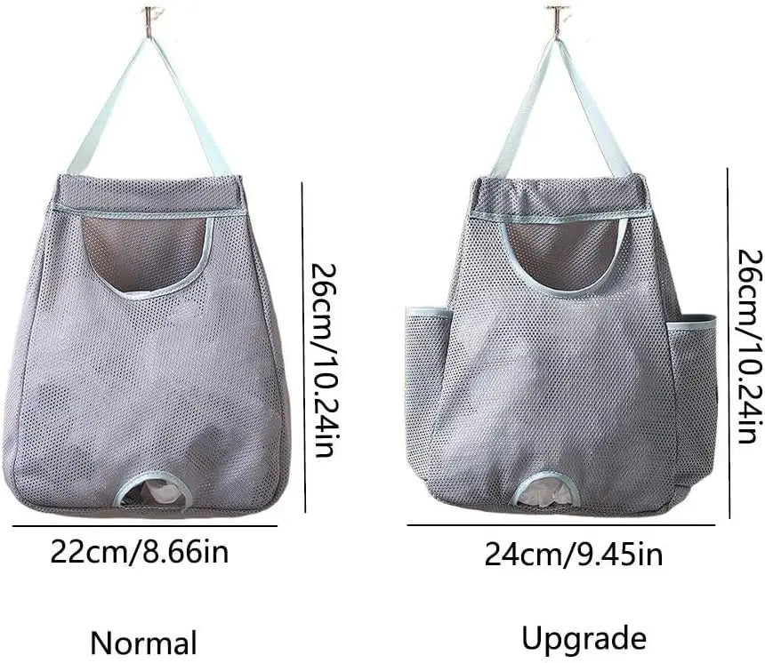 Plastic Bag Holder Trash Bag Dispenser Plastic Grocery Bags Large Grocery Bag Holder Breathable Mesh Hanging Storage