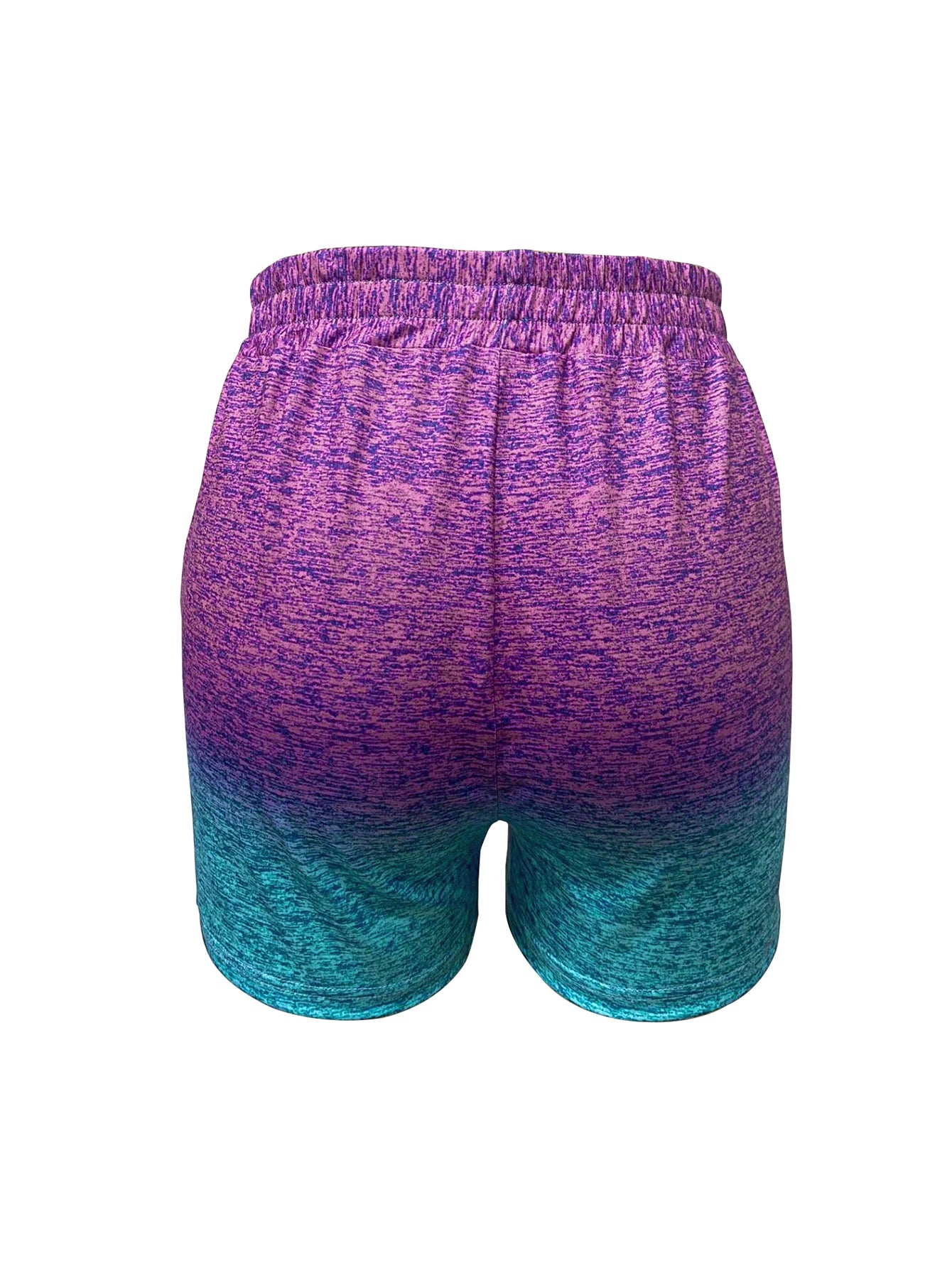 2084 Summer new European and American women's fashion trend sporty street sexy gradient color shorts