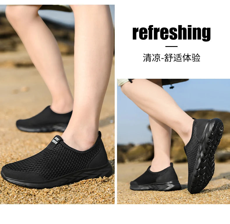 Lightweight Flat Sneakers Men Outdoor Walking Sneakers For Men Summer Large Size 48 Men's Loafers Casual SneaKers Women Male