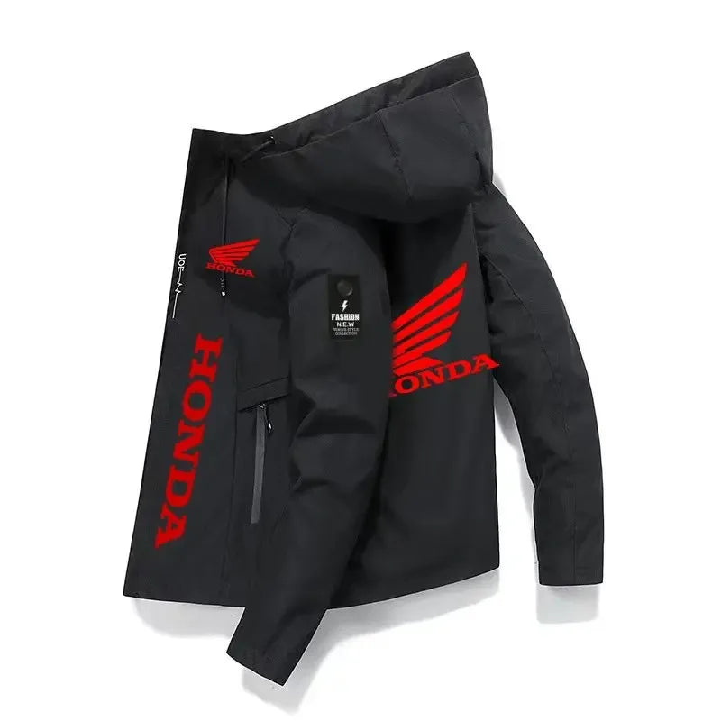 2025 Honda Spring/Autumn Men's Motorcycle Hoodie, Casual Fashion, Honda Outdoor Hoodie, Honda Logo Racing Team Clothing
