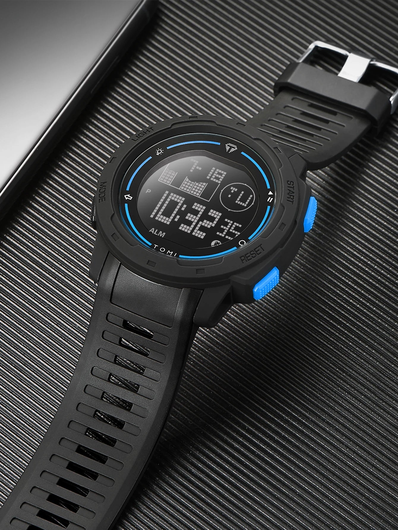 TOMI Sports Watch Digital Watch Multi functional Waterproof Stop Watch Student Sports Electronic Watch Children's Gift