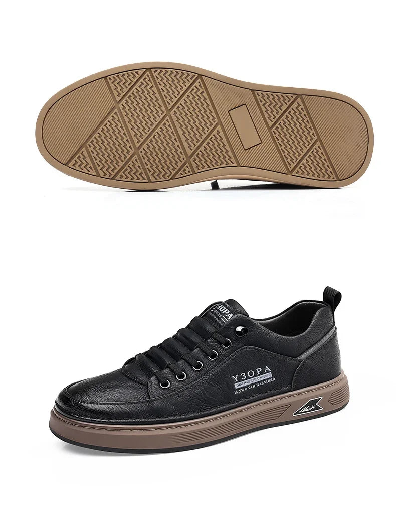 Luxury Casual Business Tennis Loafers Sneakers Moccasins Social Outdoor Fashion Shoes For Men  Men's Genuine Leather Shoes