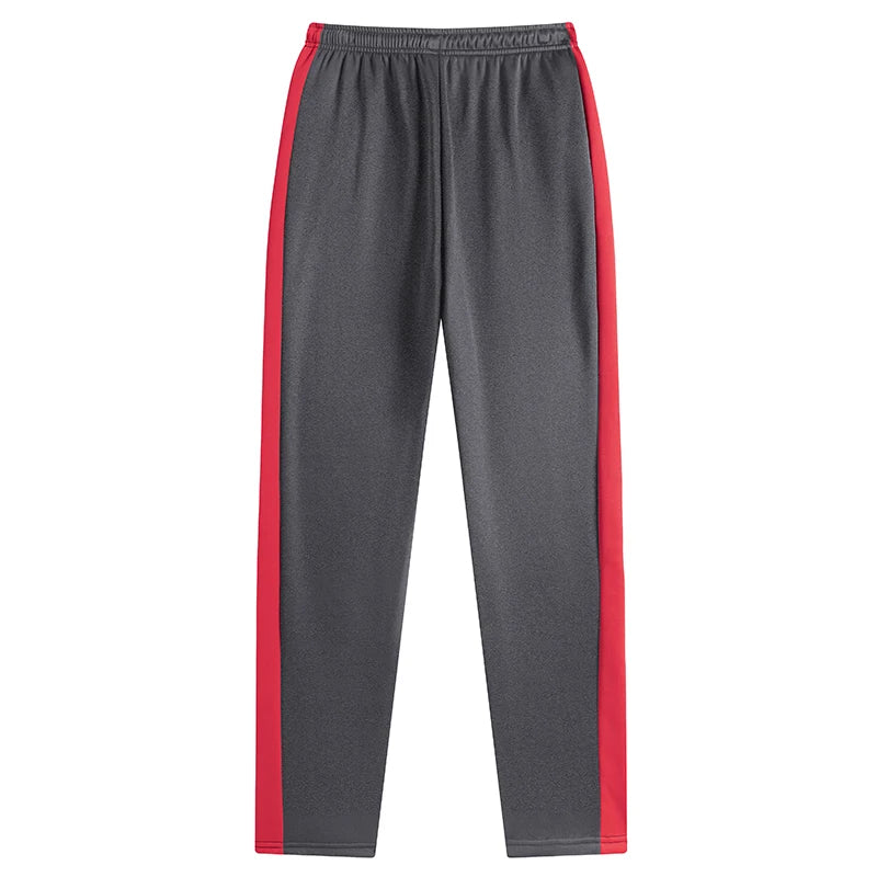 Mens Athletic Workout Running Jogging Sweatpants Fall Winter Warm Cozy Joggers Pants Colorblock Patchwork Trousers Activewear