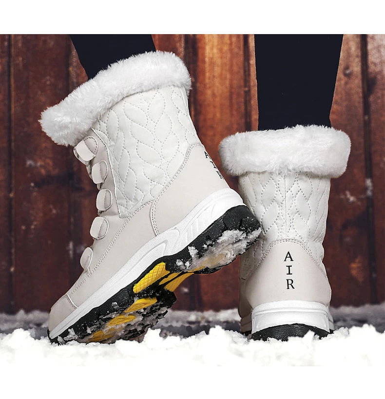 Winter New Women's Boots Plush Warm Women's Snow Boots Outdoor Non-slip Sneakers High Quality Waterproof Women Boots Botas Mujer