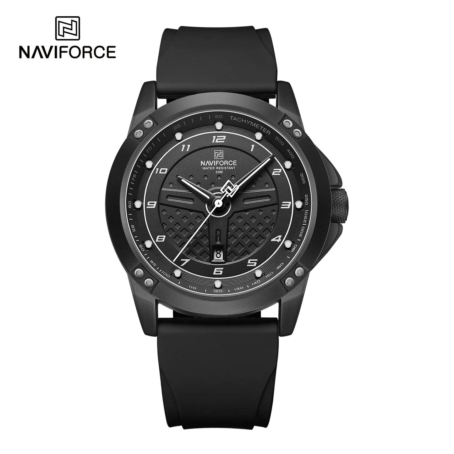 NAVIFORCE Trend Quartz Wristwatch Fashion Waterproof Men's Watches Sport Silicone Strap Male Luminous Clock Relogio Masculino