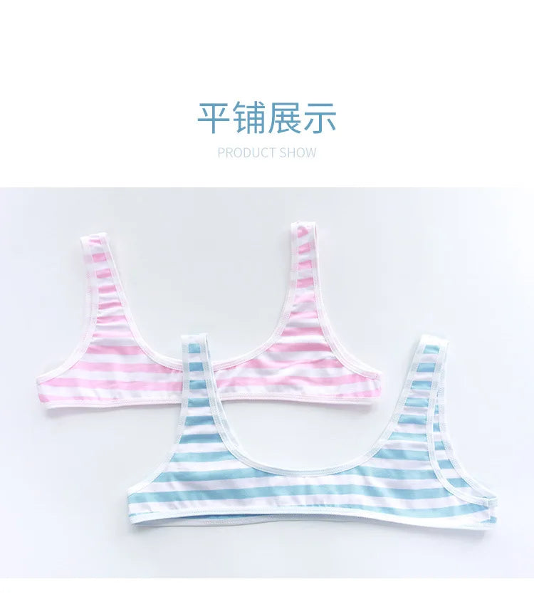 Sexy Japanese Style  Blue White Stripe Bikini Swimsuit Striped Halter Micro Bikini Set Love Female StudenLolita Kawaii Swimsuit