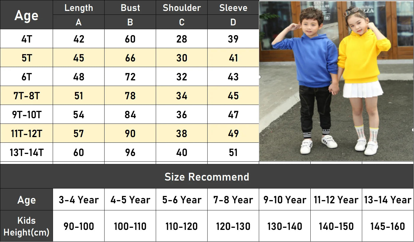 Fashion Kids Boy Hoodies Hoodies 2025 Spring Autumn Girls Casual Hoodies Sweatshirt Kids Solid Color Hoodies Sweatshirt New