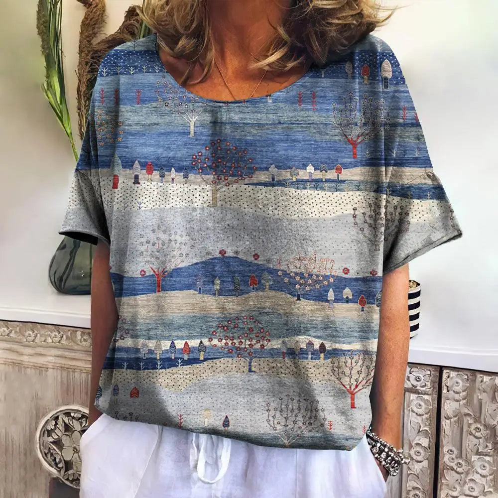 Summer Plaid T Shirt For Women O Neck Casual Sweatshirt New Tees Harajuku Clothing Loose Short Sleeve Blouse Female Fashion Tops