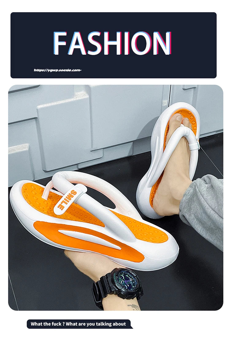 Fashion Men Slippers Bathroom Platform Sandals Women Flip Flops Indoor Non-slip EVA Slides Man Summer Slippers Men Beach Shoes