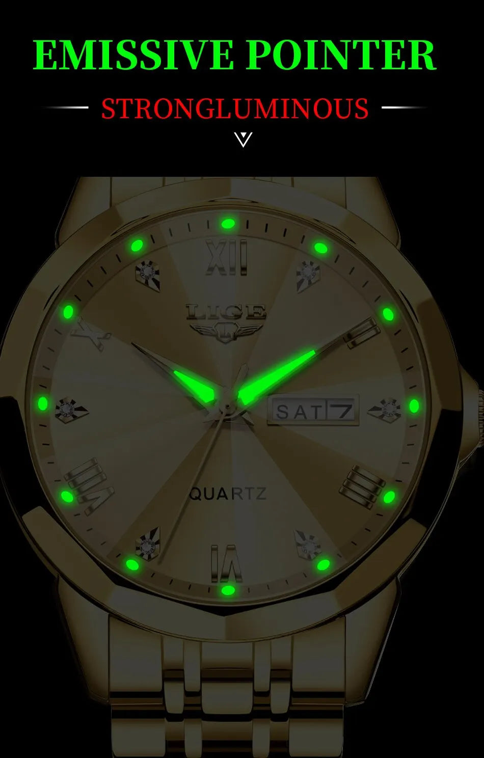 LIGE New Quartz Watch For Men Top Luxury All Steel Design Fashion Business Wristwatch Men Waterproof Watches Man Montre Homme