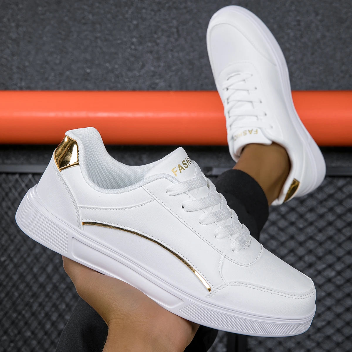 MAEDEF Women Casual Shoes New White Women's Vulcanize Shoe Breathable Lace-Up Women Sneakers Womens Sneaker Platform Flats Shoes