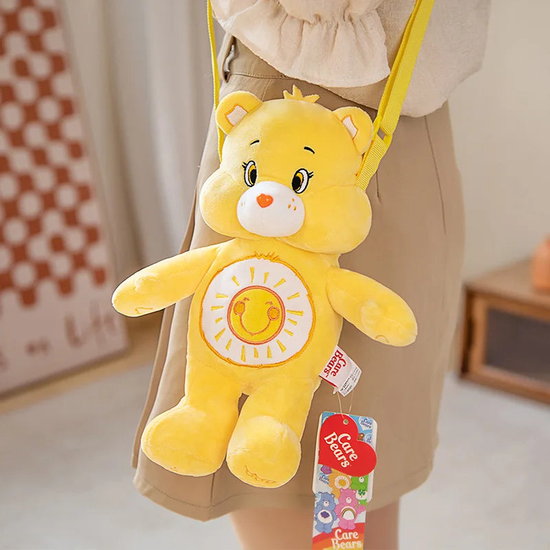 Care Bears Plush Backpack Kawaii Fashion Plushie Doll Fur Bag Girl's Bag Children's Bag Shoulder Bag Knapsack Bags Gifts
