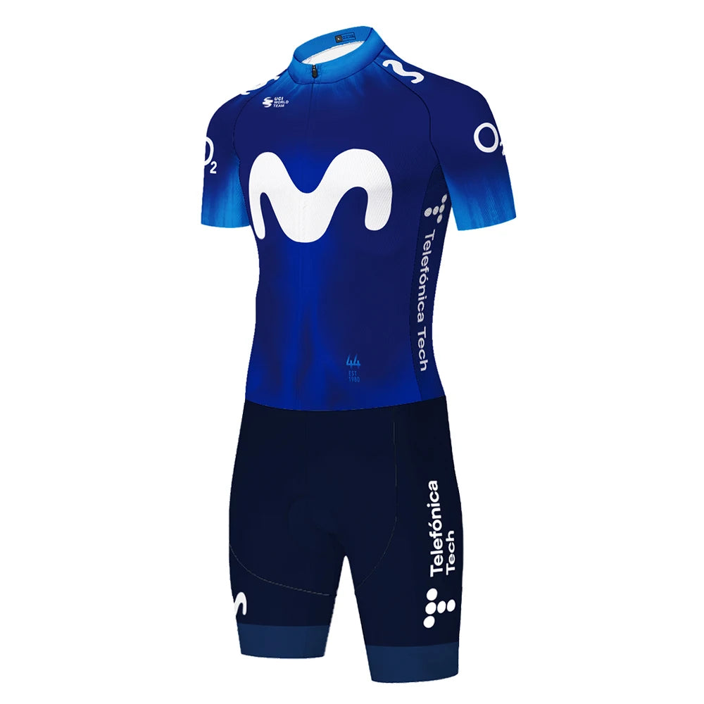 Movistar triathlon suit men Maillot Jumpsuit Road Racing Skinsuit Bike Jersey Sports Wear shorts cycling maillot cyclisme homme