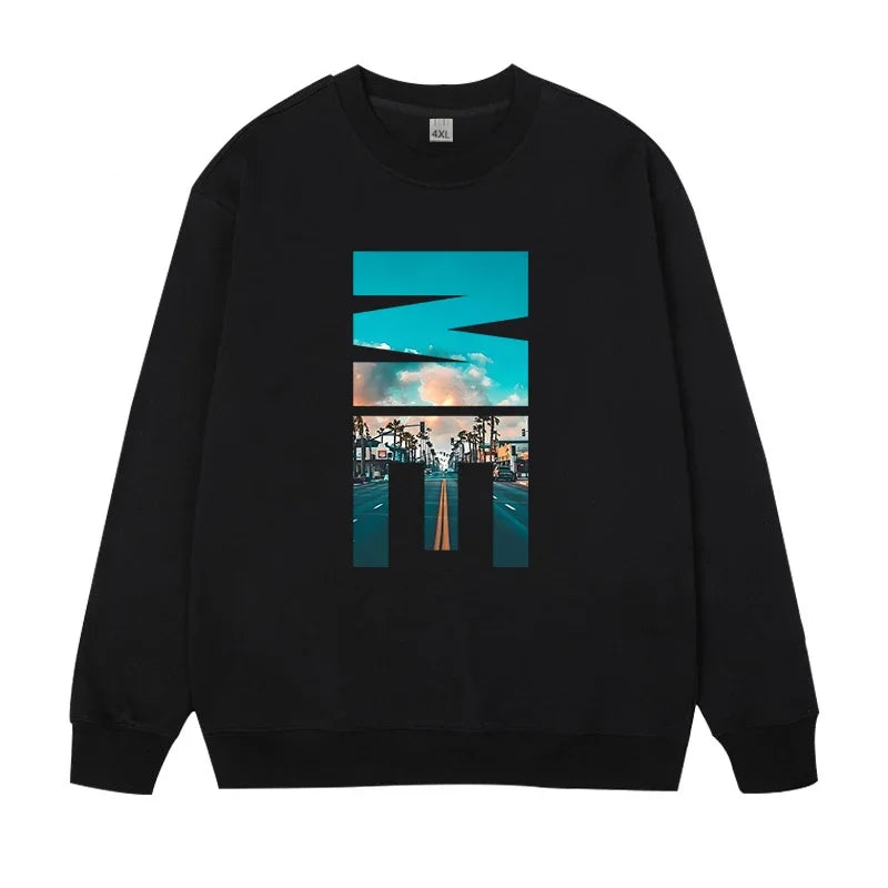 Plus Size Pullovers Men's Sweatshirts 110-185kg Oversized Round Neck Long Sleeve Tees Loose Tops Big Size Male Clothing 1XL-7XL