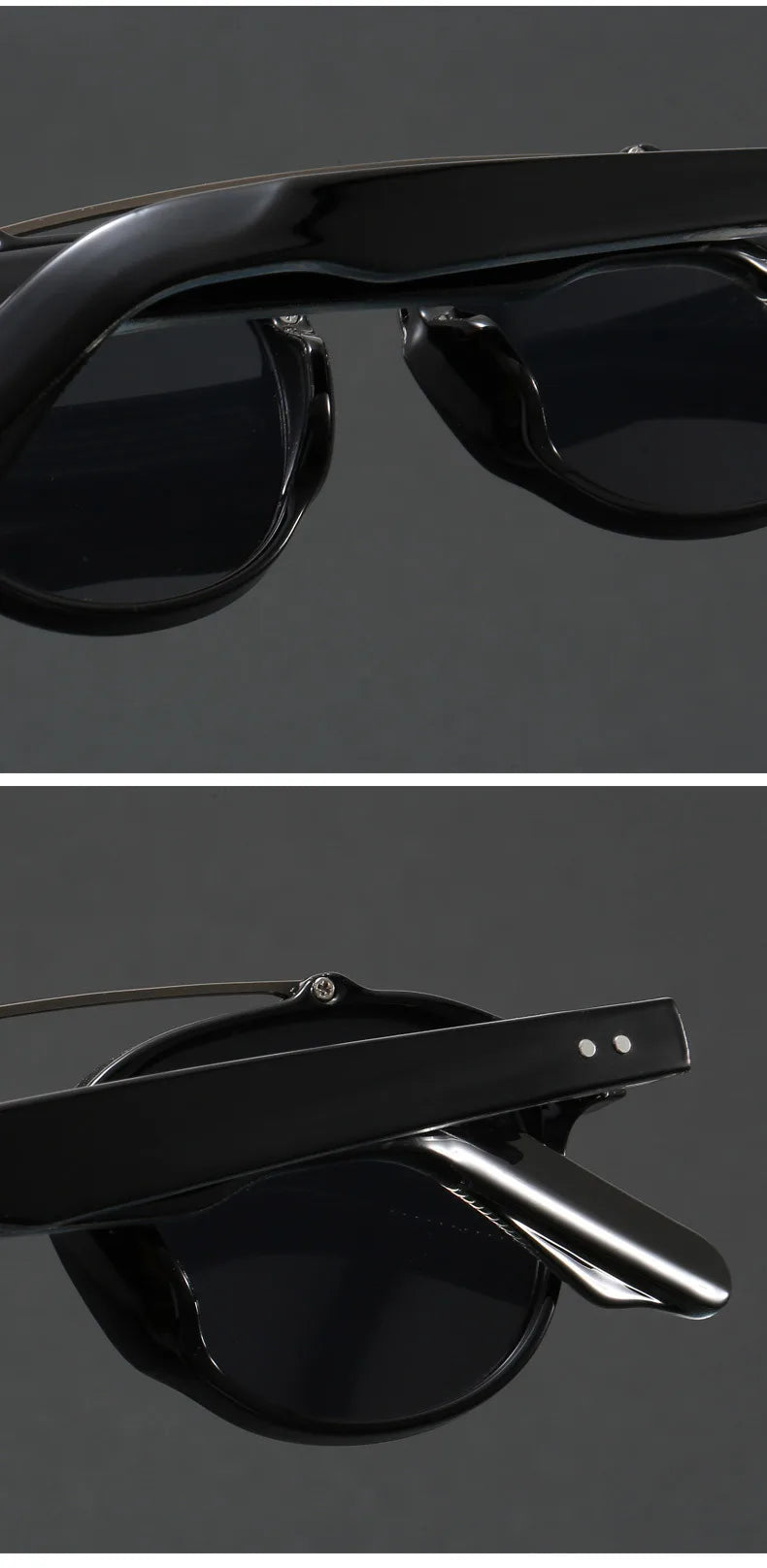 High-end Quality Sunglasses Men Women Korean Style Retro Sun Glasses for Women Thick TR90 Frame Luxury Brand Design Fake Glasses BAZAARHUBO