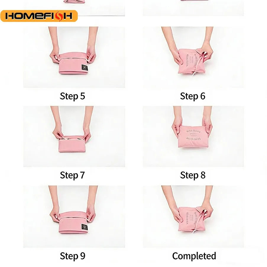 HOMEFISH Travel Bag Folding Travel Storage Bags Boarding Luggage Clothes Handbags Picnic Move House Large Handbag