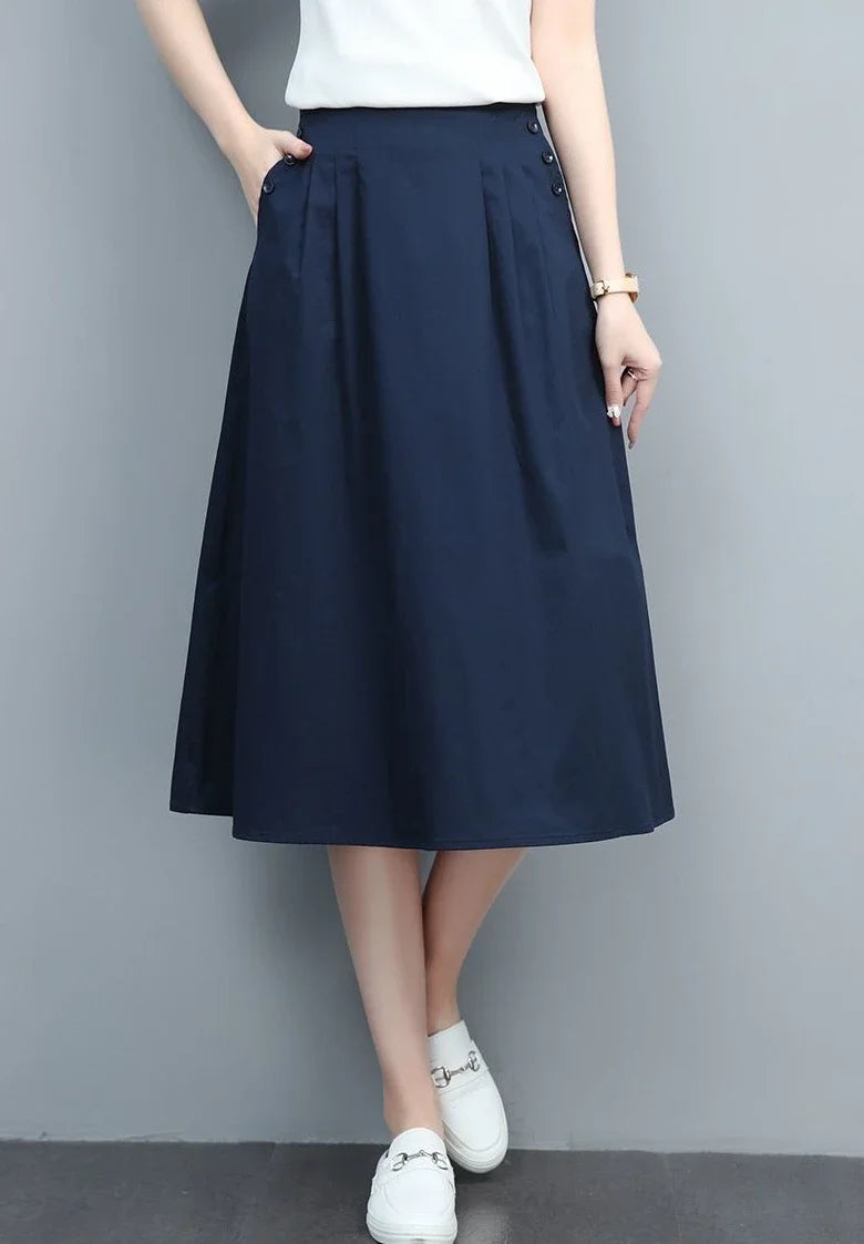 Female Skirts Korean Style A Line Women's Skirt Stylish Harajuku Premium Fashion Chic and Elegant Streetwear Modest Aesthetic V