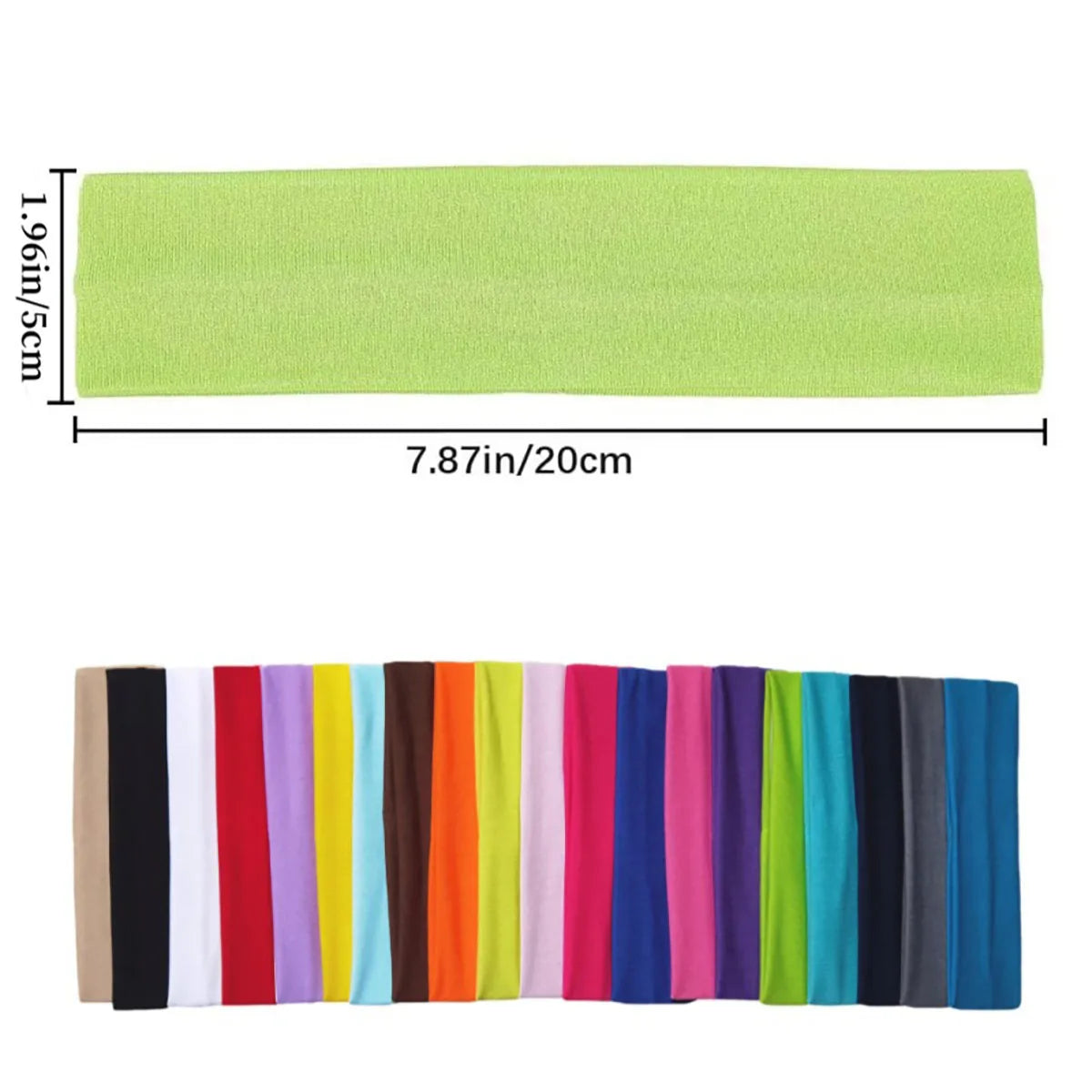 2PCS/Set Sports Yoga Hair Band Solid Running Absorb Sweat Headband For Women Men Fitness Gym Make Up Hair Accessories Headwrap