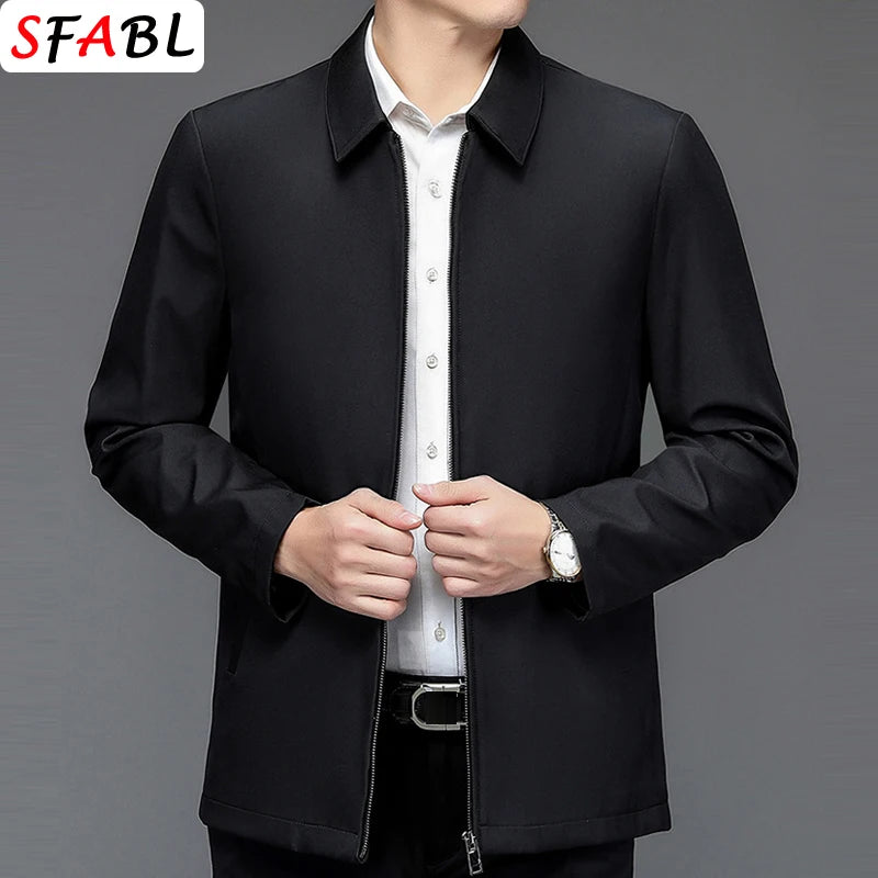 Loose Casual Business Men's Jacket Blazers for Men Formal Social Jacket Solid Color Luxury Office Dress Coat Spring Autumn New
