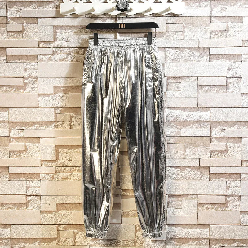 Unisex Jacket and Long Pants Tracksuit Stand Collar Sports Suit 2 Piece Set Men Women Cosplay Stage Performance Dance Costumes