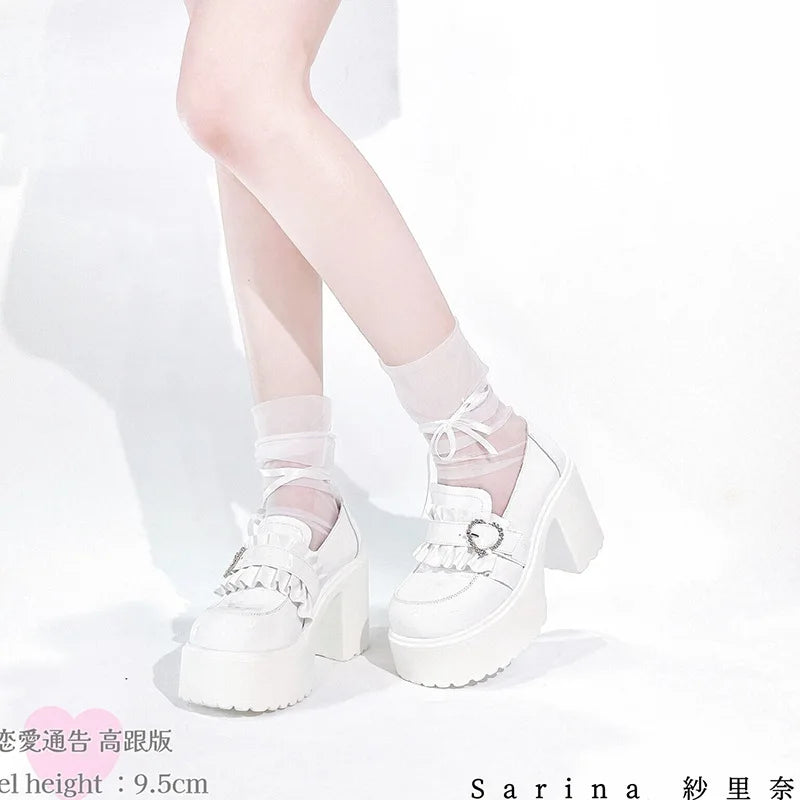 Thick Bottom Mary Jane Small Leather Shoes Women 2026 Autumn New Design Punk Lolita Shoes Women Fashion Versatile Loafers Casual