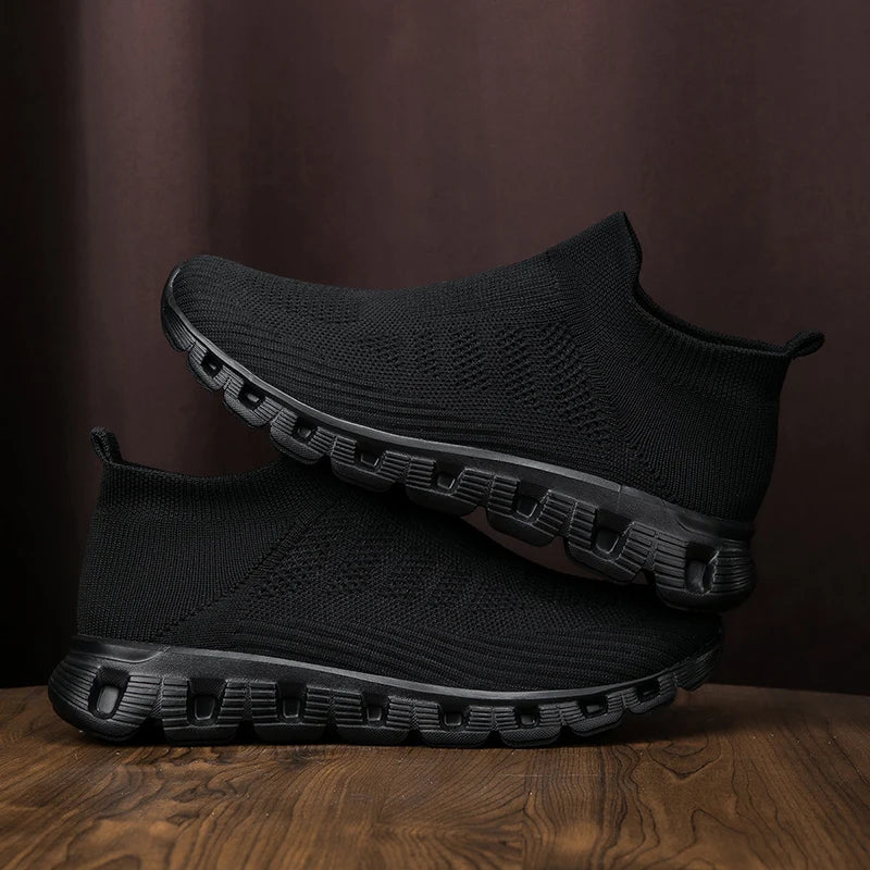 2025 New Men's Casual Sneaker Breathable Ultralight Slip On Shoes Mesh Sock Mouth Jogging Athletic Women Sneakers
