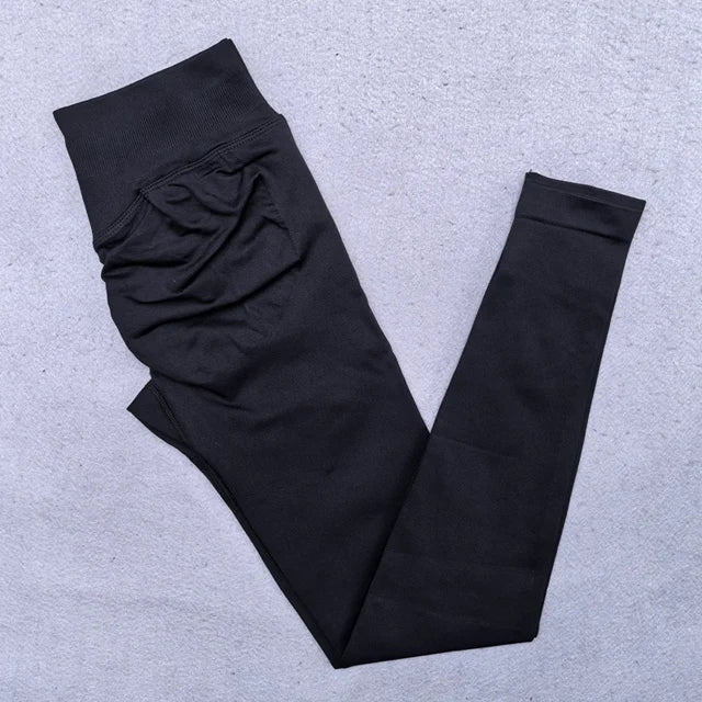 Leggings Women Scrunch Bum Gym Legging Seamless Yoga Legging Workout Yoga Pants Low Ribbed Waistband Sports Tights