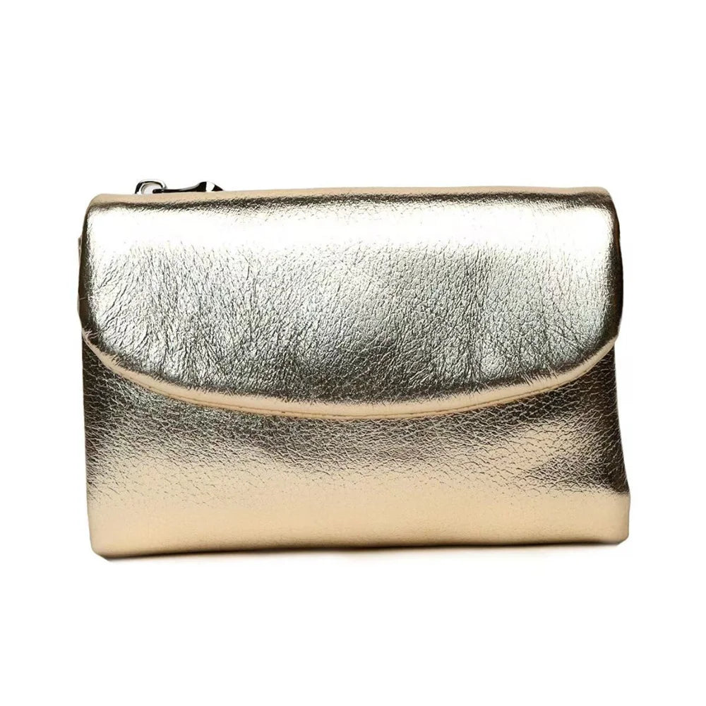 Short Genuine Leather Wallet Women RFID Card Holder Purse Ladies Mini Soft Real Cow Leather Clutch