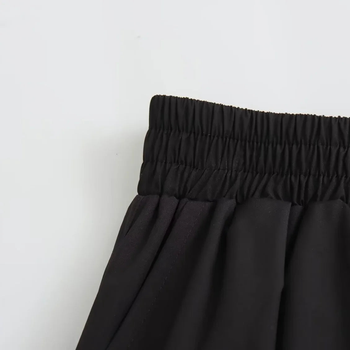 Mooyufon Women's Fashion Spring New Black Wide Pleated Swing Vintage Chic Female High Waist  Elegant A-line Long Skirt Mujer