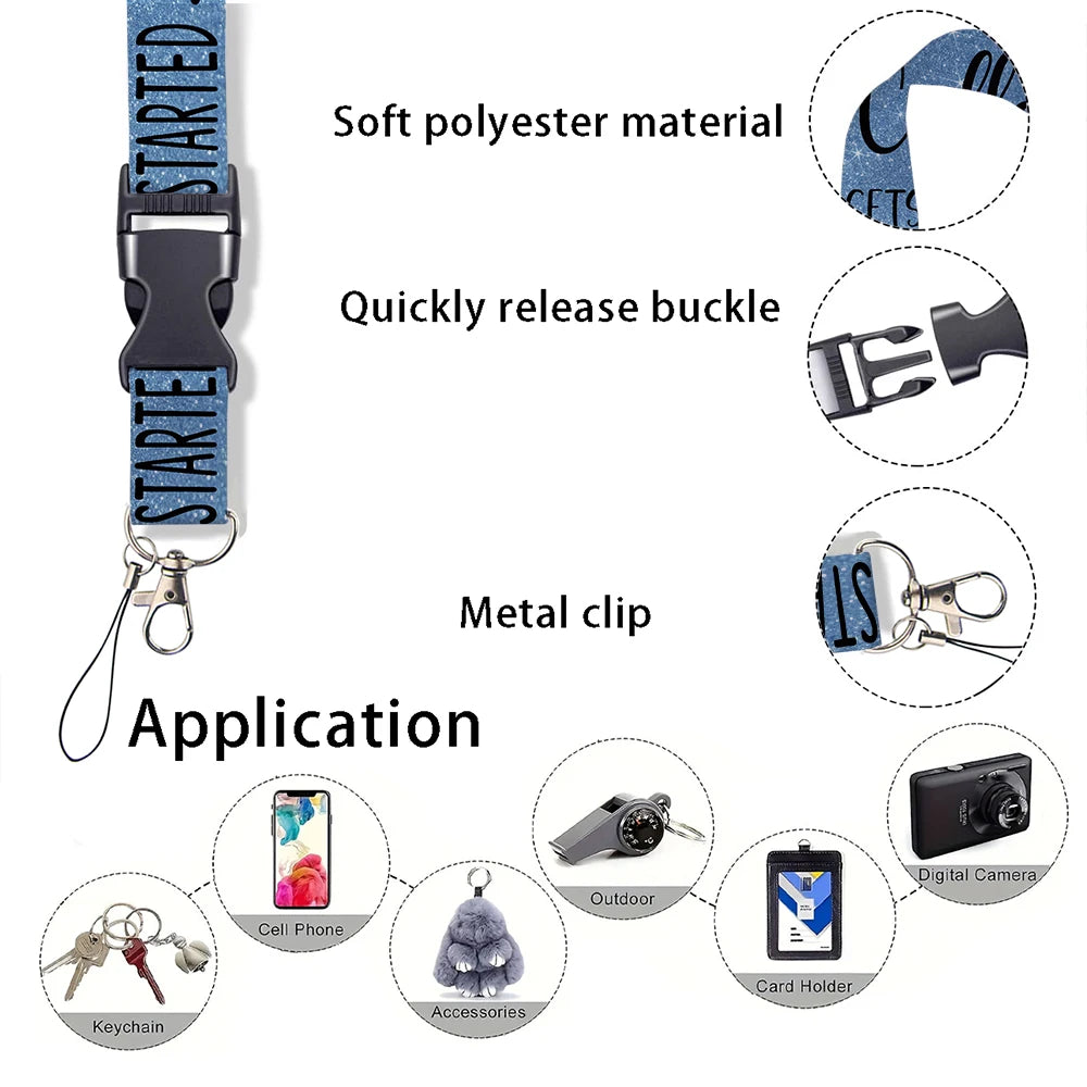 quotation card holder Lovely hanging rope  ID pass hang accessories holder lanyard Student  Bus passr protective Case