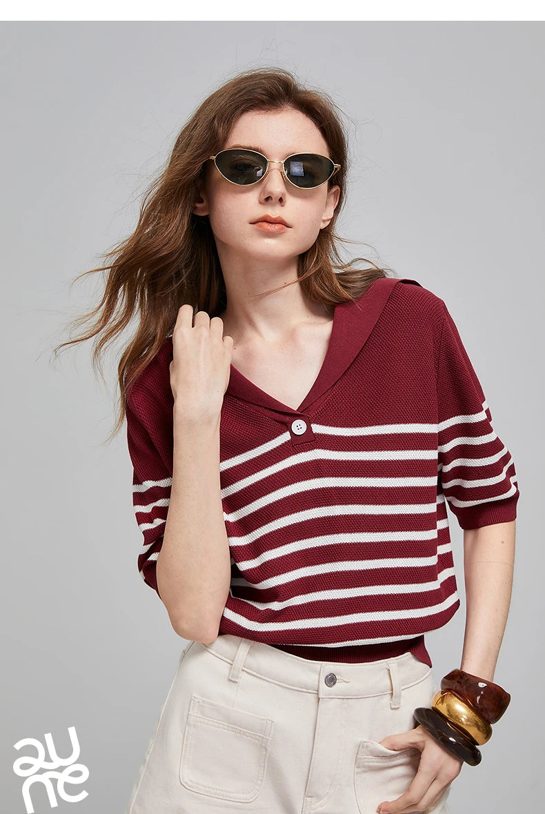 TOYOUTH  Women Knitwear 2025 Summer New Tops 8523015