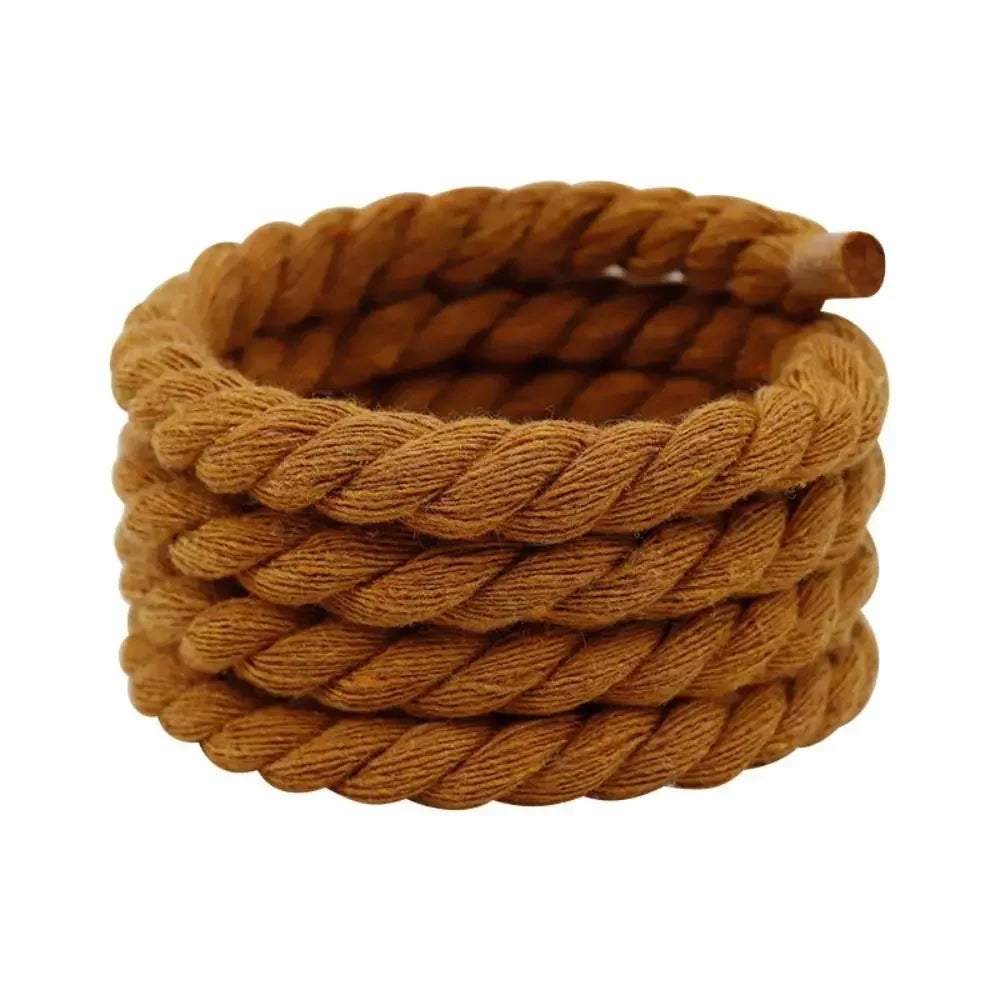 1/8Pair Round Thick Rope Laces Polyester Cotton High Quality Solid Color Laces 0.8cm 120/140/160cm Width Colorful Bold Shoelaces