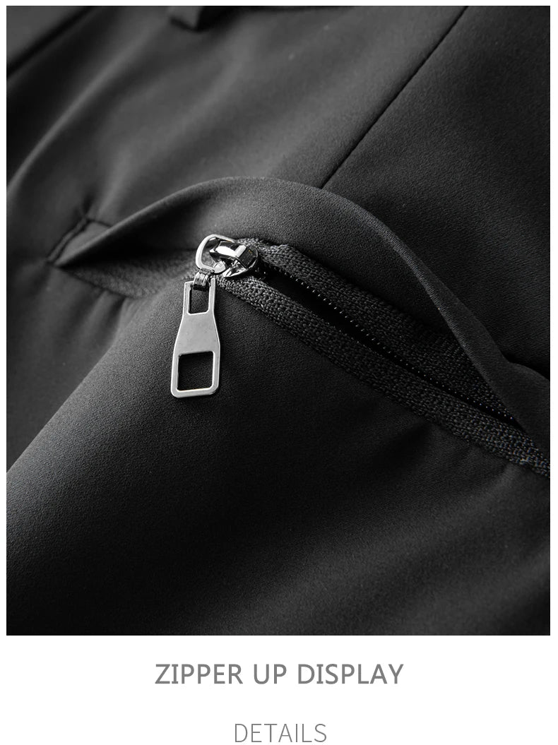 BROWON Brand Men Pants Summer New Business Fashion Straight Casual Pants Mid Light Elastic Loose Ice Silk Breathable Thin Pants