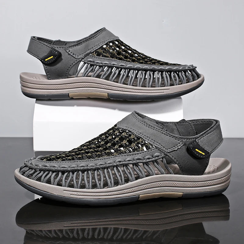 Summer Hand-woven Men's Sandals Fashion Men Casual Shoes Brand Designer Sneakers High Quality Outdoor Beach Sandals Men Shoes