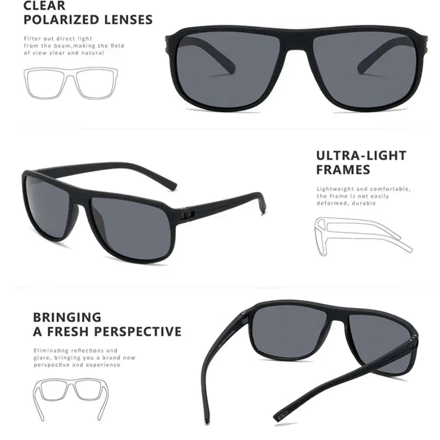 CRIXALIS Brand Polarized Sunglasses Men Fashion Anti-glare Driving Sun Glasses Male Outdoor Hiking Travel Sports Shades UV400 BAZAARHUBO