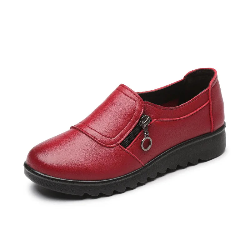 New Fashion Womens Flat Shoes Female Moccasin Slip-on Shoes Lightweight Women Casual Shoe Solid Color Versatile Zapatos De Mujer