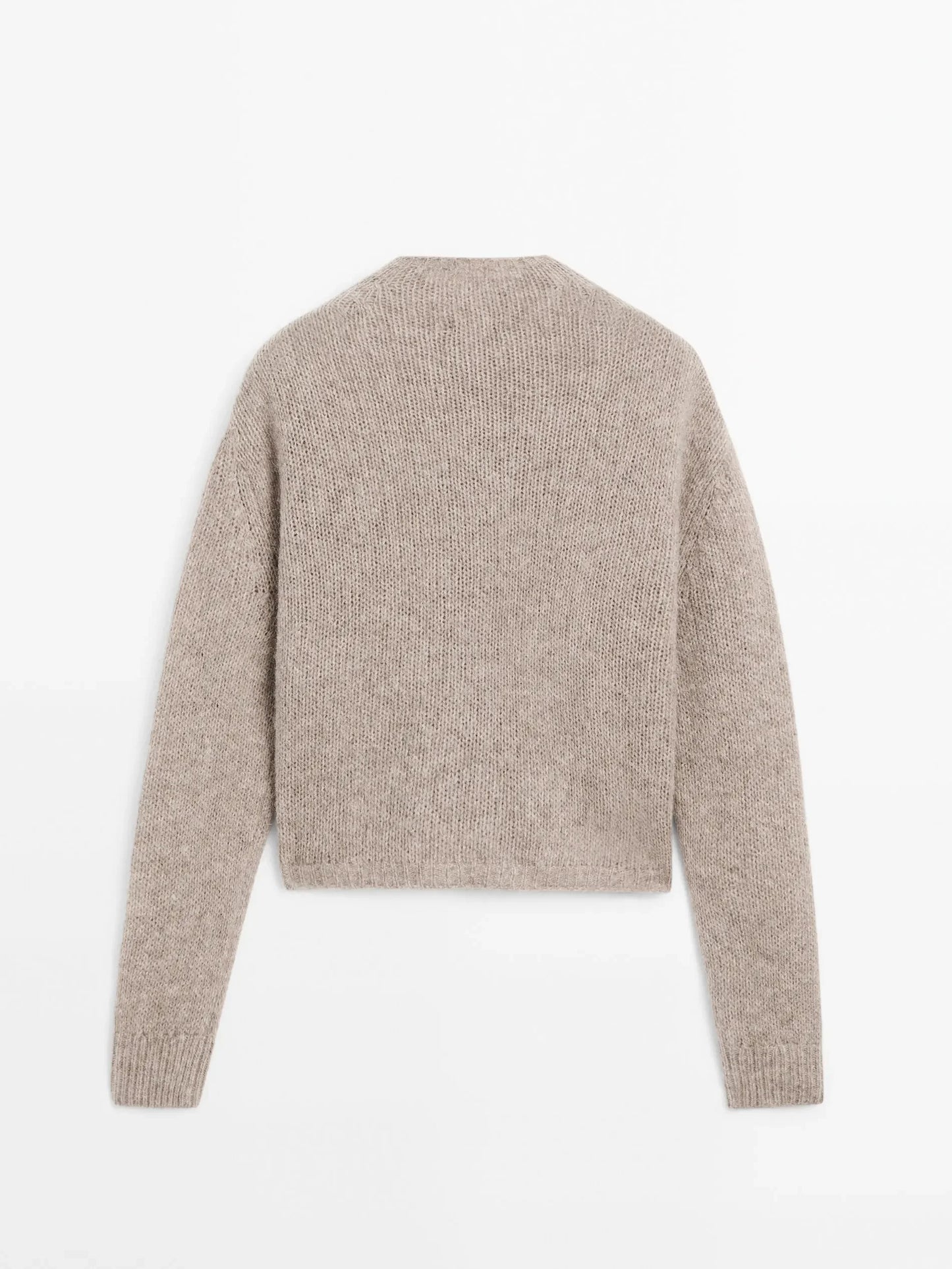 Ethereal costume 2026 MD YAZHIMEI spring new style of Women's Casual minimalist commuter style semi-turtleneck knit cardigan