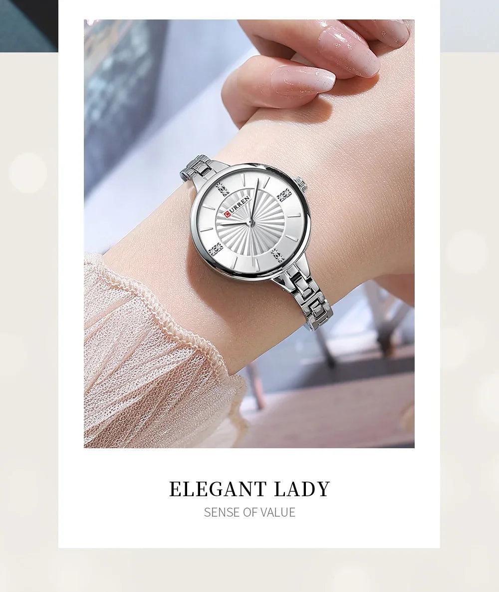 CURREN Luxury Women Bracelet Quartz Watches For Women Magnetic Watch Ladies Sports Dress Wrist Watch Clock Relogio Feminino