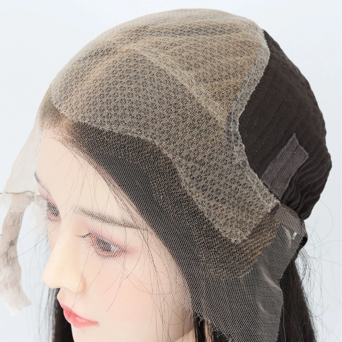 Invisiable Knots Wig for Women 22inch Real Virgin European Human Hair Wig HD Lace with Fabric Natural Hairline Soft Breathable
